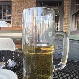 Beer is good but would love if it had frozen mugs to help . Not the coldest Beer is good but would love if it had frozen mugs to help . Not the coldest