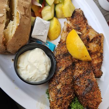 Two Georges Waterfront Grille - Grouper dinner - Seafood Near Me - Boynton Beach, Florida Two Georges Waterfront Grille - Grouper dinner - Seafood Near Me - Boynton Beach, Florida