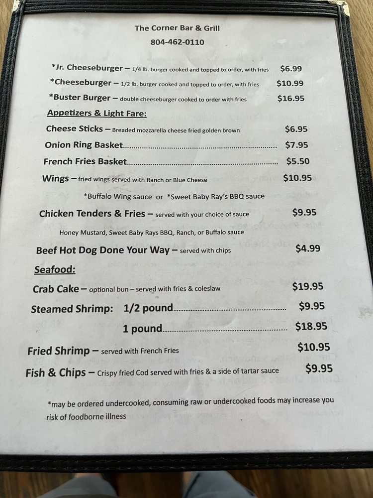 THE WORLD FAMOUS CORNER BAR & GRILL Updated August 2024 11 Photos