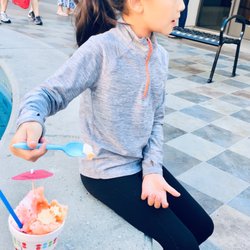 Aloha Shave Ice Bar - here's a photo of me enjoying sunshine & ice cream