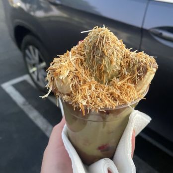 Strawberry - $18. Big strawberry and banana Dubai chocolate cup 7/2025 - Pop-up Shops Near Me - San Fernando Valley, California Strawberry - $18. Big strawberry and banana Dubai chocolate cup 7/2025 - Pop-up Shops Near Me - San Fernando Valley, California