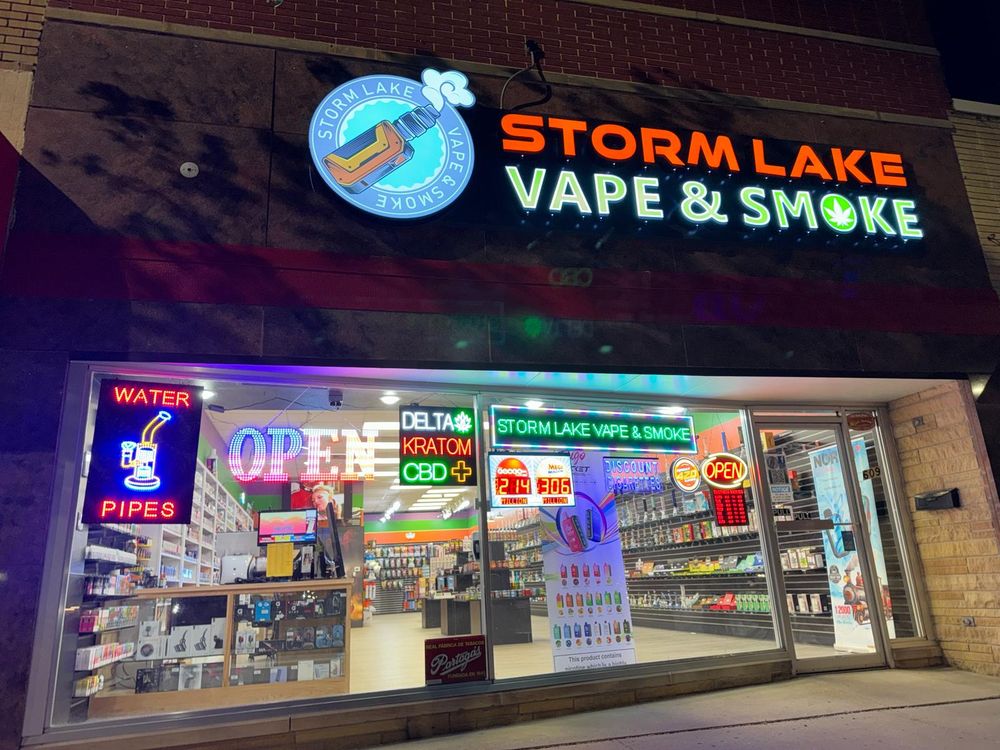 STORM LAKE VAPE & SMOKE Updated June 2024 609 Lake Ave N, Storm