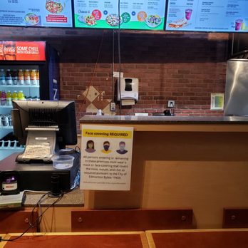 Pita Pit - menus on a large screen in a restaurant - Sandwiches Near Me - Edmonton, Alberta