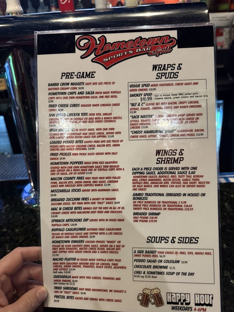 Social spots from Hometown Sports Bar & Grill