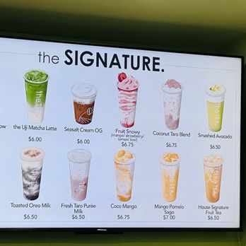 The Tea - Signature menu - Bubble Tea Near Me - Hacienda Heights, California