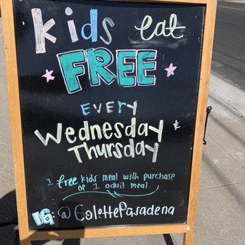 Colette - Great special to bring in kids on the weekdays - Breakfast & Brunch Near Me - Pasadena, California Colette - Great special to bring in kids on the weekdays - Breakfast & Brunch Near Me - Pasadena, California