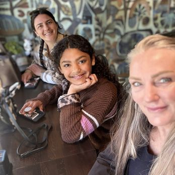 9BAR Coffeehouse - My daughter and granddaughter with me waiting for our breakfast order to be served - Coffee & Tea Near Me - Clayton, North Carolina