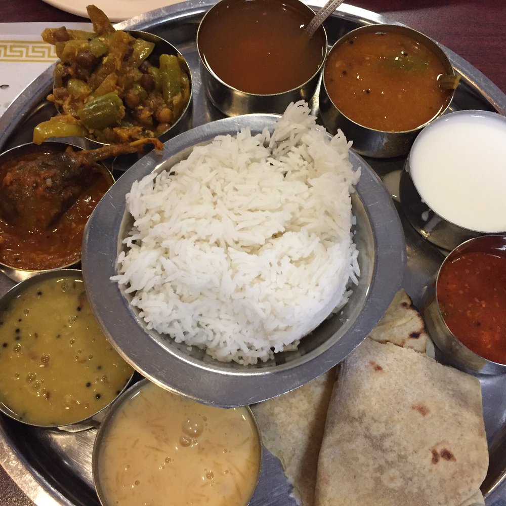 Udipi Cafe - South Indian vegetarian Thali (full platter) - Indian Near Me - Monroeville, Pennsylvania Udipi Cafe - South Indian vegetarian Thali (full platter) - Indian Near Me - Monroeville, Pennsylvania
