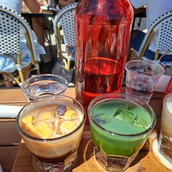 Ascension Coffee - Fort Worth - Ice coffee flight!  Cereal Milk Latte, Strawberries & Cream Cold Brew, Very Berry Matcha - Coffee & Tea Near Me - Fort Worth, Texas