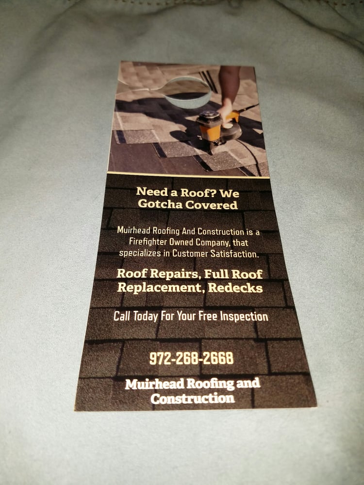 Slide of Muirhead Roofing and Construction