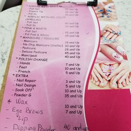 The prices list as of February 2018. The updated the price list to small pamphlet size, instead of the large wall picture.
