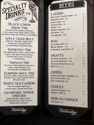 Menu photo 6 The Milleridge Inn Jericho, NY