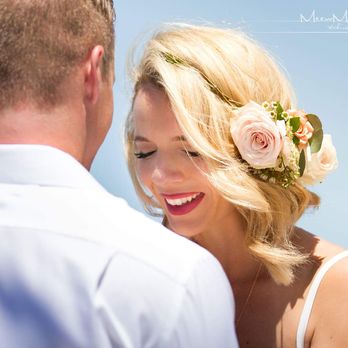 Susan Bortz Designs - Short hair-do with flower headband - Makeup Artists Near Me