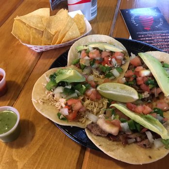 Taqueria Los Gueros - The Mexican Tacos - two chicken and two beef. Very tasty! - Mexican Near Me - SaddleBrook, New Jersey Taqueria Los Gueros - The Mexican Tacos - two chicken and two beef. Very tasty! - Mexican Near Me - SaddleBrook, New Jersey