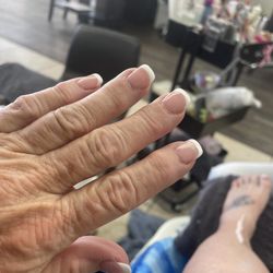 Wonder Nail - NAILS.... short full set French dip by Kim