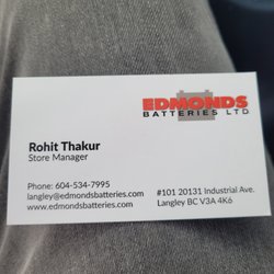Edmonds Batteries