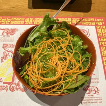 Hot Woks Cool Sushi - "Seaweed salad"  Terrible--a tiny bit of seaweed on mixed greens.  Terrible & a waste of money. - Sushi Bars Near Me - Chicago, Illinois