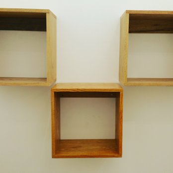 Vann Jordan - Reclaimed Oak floating cubes - General Contractors Near Me - Brooklyn, New York Vann Jordan - Reclaimed Oak floating cubes - General Contractors Near Me - Brooklyn, New York