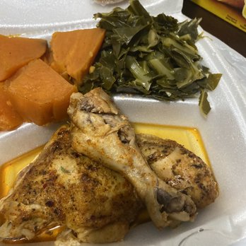 The Greasy Spoon - baked chicken yams and greens - Soul Food Near Me - Houston, Texas The Greasy Spoon - baked chicken yams and greens - Soul Food Near Me - Houston, Texas