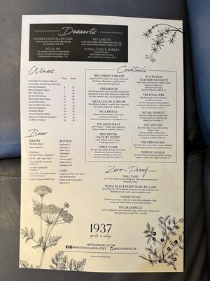 Menu photo 7 1937 Spirits & Eatery Jacksonville, FL Menu photo 7 1937 Spirits & Eatery Jacksonville, FL