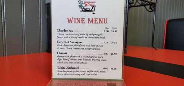 Menu photo 3 Graziano's Pizzaria Oceanside, CA