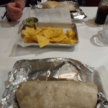 The NexMex Thing - Ground beef burrito, chips and guac - Mexican Near Me - Peabody, Massachusetts The NexMex Thing - Ground beef burrito, chips and guac - Mexican Near Me - Peabody, Massachusetts
