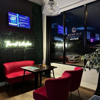 Bar Social - One of the cute and comfy seating options - Sports Bars Near Me - Richmond, Virginia Bar Social - One of the cute and comfy seating options - Sports Bars Near Me - Richmond, Virginia
