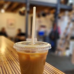Bar Francis - Iced Americano with Splash of Oatmilk= Magic!