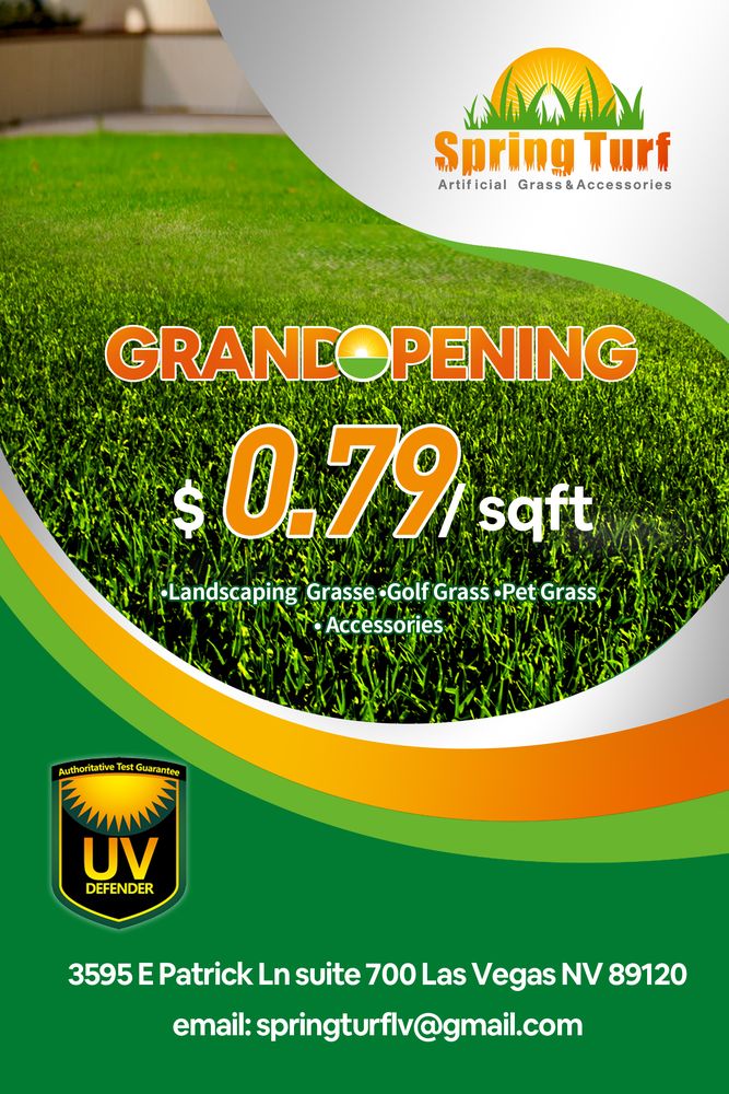 SPRING TURF 3595 E Patrick Ln, Las Vegas, Nevada Artificial Turf
