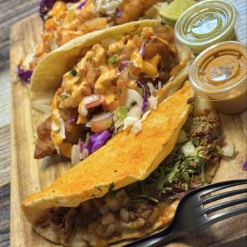 Tacos Madre - Birria Quesataco & 2 Fish Tacos - Mexican Near Me - Costa Mesa, California