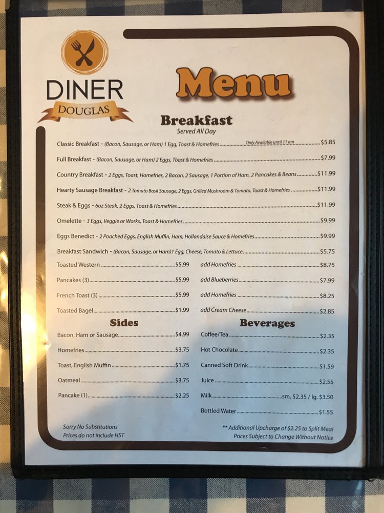 DOUGLAS DINER Updated October 2024 1338 Highway 105, Douglas, New