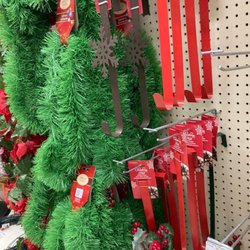 Your Dollar Store With More - Wreath hangers in my favourite christmas colours...bright red and dark green