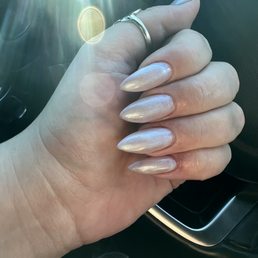 I got gel in OPI "this color hits all the high notes" it has an opal with blue reflect. I got gel in OPI "this color hits all the high notes" it has an opal with blue reflect.