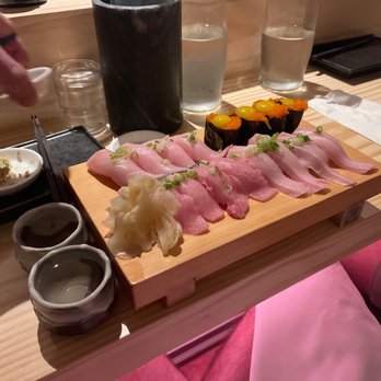 SHIKI - Fatty tuna, yellowtail, tuna, Masago. Born gold - Sushi Bars Near Me - Charleston, South Carolina SHIKI - Fatty tuna, yellowtail, tuna, Masago. Born gold - Sushi Bars Near Me - Charleston, South Carolina