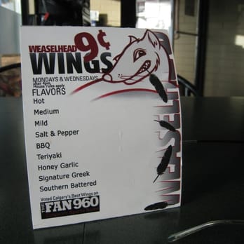 Weaselhead Bar & Grill - 9 cent wings! - Pubs Near Me - Calgary, Alberta Weaselhead Bar & Grill - 9 cent wings! - Pubs Near Me - Calgary, Alberta