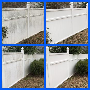 Absolute Power Washing - Fence before and after. - Painters Near Me - Saint Charles, Missouri