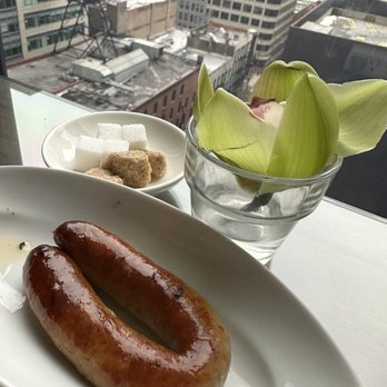 The Langham, Chicago - Side of pork sausage! Sugar cubes are so cute!!!! - Hotels Near Me - Chicago, Illinois The Langham, Chicago - Side of pork sausage! Sugar cubes are so cute!!!! - Hotels Near Me - Chicago, Illinois