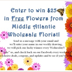 Middle Atlantic Wholesale Florist - Free flower drawing weekly!