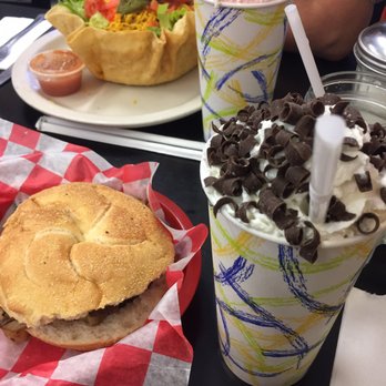 Sunshine Grill - Vegan black bean burger and chocolate shake - Breakfast & Brunch Near Me - Edison, New Jersey Sunshine Grill - Vegan black bean burger and chocolate shake - Breakfast & Brunch Near Me - Edison, New Jersey
