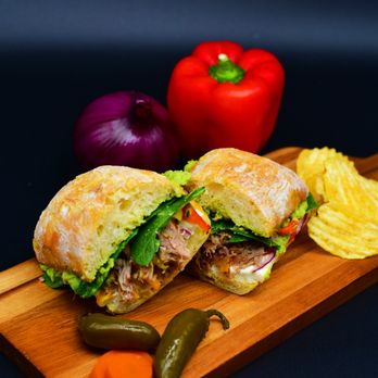 Terra Forte Coffee - Carnitas Avocado Sandwich: tender carnitas with creamy avocado, panela cheese, sautéed peppers and onions, fresh spinach, and mayonnaise - Coffee & Tea Near Me - Sacramento, California Terra Forte Coffee - Carnitas Avocado Sandwich: tender carnitas with creamy avocado, panela cheese, sautéed peppers and onions, fresh spinach, and mayonnaise - Coffee & Tea Near Me - Sacramento, California