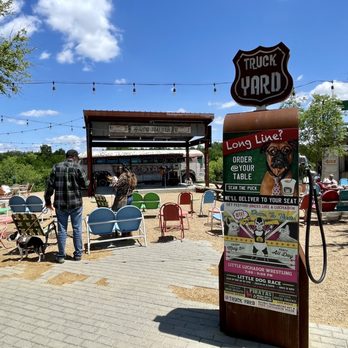Truck Yard - The stage. - Beer Gardens Near Me - The Colony, Texas
