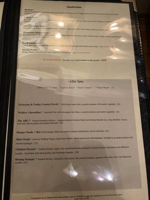 Menu photo 1 Paper Station Bistro Harbor Springs, MI