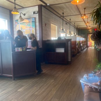 Bahama Breeze - Dining check in station and booth seating. - Latin American Near Me - Charleston, South Carolina Bahama Breeze - Dining check in station and booth seating. - Latin American Near Me - Charleston, South Carolina