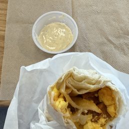 Chicken Apple Sausage Burrito