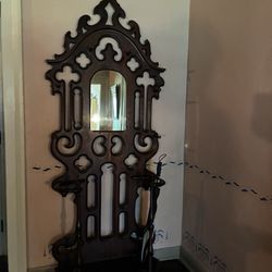 Sibley Historic Site - A vintage coatrack (not original to the house)