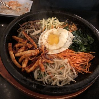 GOGI - Hot stone bibimbop with spicy squid - Sushi Bars Near Me - Chandler, Arizona GOGI - Hot stone bibimbop with spicy squid - Sushi Bars Near Me - Chandler, Arizona