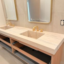 Mauricio - Travertine integrated sink