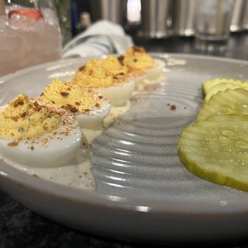 High Bank Distillery - Deviled Eggs - New American Near Me - Columbus, Ohio High Bank Distillery - Deviled Eggs - New American Near Me - Columbus, Ohio