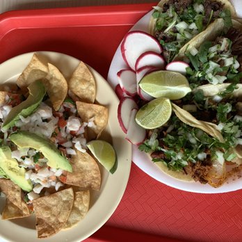 Ceviche tostada & tacos