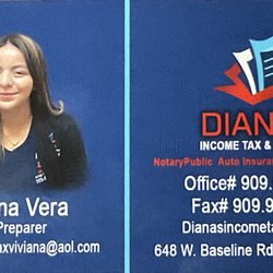 Diana's income tax & Services - Viviana Vera Tax Preparer Very Helpful!